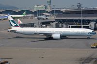 B-KPG @ VHHH - Cathay Pacific B773 to taxy out. - by FerryPNL