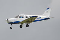 G-BSJX @ EGSH - Landing at Norwich. - by Graham Reeve