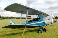 G-AJHS @ X1WP - De Havilland DH-82A Tiger Moth II at The De Havilland Moth Club's 28th International Moth Rally at Woburn Abbey. August 18th 2013. - by Malcolm Clarke