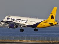 G-OZBG @ GCRR - Monarch Airlines ZB542 landing runway 03 from Manchester - by JC Ravon - FRENCHSKY