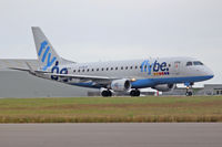 G-FBJF @ EGHQ - Embraer 175, Flybe, previously PT-TBM, seen departing runway 12.