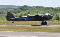G-BPIV @ EGFH - In the Markings of Bristol Blenheim 1f aircraft L6739 coded YP-Q of 23 Squadron RAF. - by Roger Winser