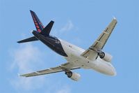 OO-SSF @ LFBD - Airbus A319-111, Take off rwy 05, Bordeaux-Mérignac airport (LFBD-BOD) - by Yves-Q