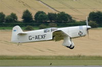G-AEXF @ EGSU - Landing at Duxford. - by Graham Reeve