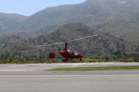 N212XN @ SZP - 2015 Pollock AuutoGyro Gmbh CALIDUS, Rotax 914ULS 115 Hp pusher, EAB registration, takeoff over Rwy 22 - by Doug Robertson