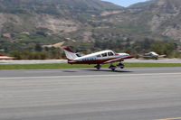 N6646J @ SZP - 1968 Piper PA-28-180 CHEROKEE, Lycoming O&VO-360 180 Hp, liftoff Rwy 22 - by Doug Robertson