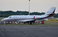 CS-LAS @ EDDL - Netjets Ce680A parked up for the night. - by FerryPNL