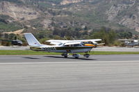 N20214 @ SZP - 1977 Cessna 177B CARDINAL, Lycoming O-360-A1F6D 180 Hp, landing roll Rwy 22 - by Doug Robertson