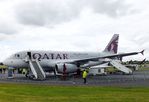 A7-CJA @ EGLF - Airbus A319-133LR of Qatar Airways at  Farnborough International 2016