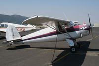 N28826 @ KCPU - 1940 Luscome 8A visiting @ Maury Rasmussen Field/Calaveras County Airport, San Andreas, CA - by Steve Nation