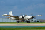 N4988N @ FTW - B-26K Special Kay First post restoration flight after 7 years in the hangar at Fort Worth Meacham Field. - by Zane Adams