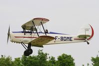 F-BDME @ LFFQ - Stampe-Vertongen SV-4A, Take off rwy 28, La Ferté-Alais airfield (LFFQ) Air show 2016 - by Yves-Q