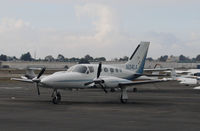 N34LA @ KHWD - Locally-based 1982 Cessna 421C @ Hayward Executive Airport, CA (now with Vaughn Good Oil Co, Enid, OK) - by Steve Nation