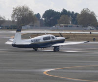 N9161Y @ KHWD - Locally-based 1992 Mooney M20M Bravo taxiing @ Hayward Executive Airport, CA - by Steve Nation