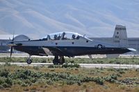 05-6209 @ KBOI - Awaiting clearest for RWY 10R. 12th Flying Training Wing, Randolph AFB, TX. - by Gerald Howard