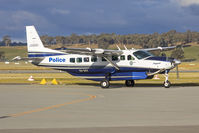 VH-DVV @ YSWG - New South Wales Police Force (VH-DVV) Cessna Grand Caravan 208B EX taxiing at Wagga Wagga Airport. - by YSWG-photography