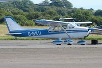 G-BKII @ EGFH - Visiting Skyhawk. - by Roger Winser