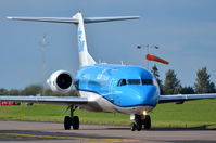 PH-KZS @ EGSH - just landed at Norwich. - by Graham Reeve