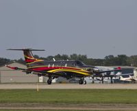 N1677 @ KOSH - Pilatus getting ready to depart Airventure - by Eric Olsen