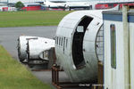 N308SF @ EGBE - at Coventry for restoration back to flight - by Chris Hall