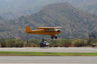 N98661 @ SZP - 1946 Piper J3C-65 CUB, Continental A&C75 75 Hp upgrade by STC, landing Rwy 22L grass - by Doug Robertson