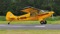 G-ROVA @ EGCW - Touch down at Welshpool. - by BRIAN NICHOLAS