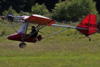 G-MVFJ @ EGHP - G MVFJ landing on 03 at Popham - by dave226688