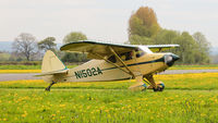 N1502A @ EGCW - Vintage Piper arriving at Welshpool. - by BRIAN NICHOLAS