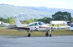 N711CT @ E16 - Cessna 310Q at Santa Clara County airport, San Martin CA - by Ingo Warnecke
