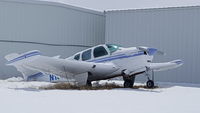 N1954D @ 1N1 - Tail down due to weight of snow. - by M. Davisson