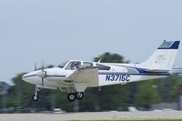 N3715C @ KOSH - Beech 95-B55 Baron  C/N TC-2391, N3715C - by Dariusz Jezewski www.FotoDj.com