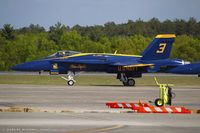 163498 @ KCEF - F/A-18C Hornet 163498 C/N 0737 from Blue Angels Demo Team  NAS Pensacola, FL - by Dariusz Jezewski www.FotoDj.com