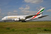 A6-EDW @ EDDL - Airbus A380-861 - EK UAE Emirates 'Expo 2020 Dubai' - 103 - A6-EDW - 31.07.2015 - DUS - by Ralf Winter