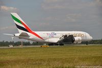 A6-EDW @ EDDL - Airbus A380-861 - EK UAE Emirates 'Expo 2020 Dubai' - 103 - A6-EDW - 31.07.2015 - DUS - by Ralf Winter