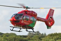 G-WENU @ EGFH - Dafen, Carmarthenshire based Wales Air Ambulance helicopter (Helimed 57). - by Roger Winser