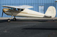 N2226V @ KAUN - Locally-based 1948 Cessna 140 taxis@ Auburn Municipal Airport, CA - by Steve Nation