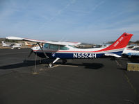 N5524H @ KAUN - USAF AUX 1981 Cessna 182R Skylane @ Auburn Municipal Airport, CA - by Steve Nation