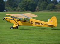 G-BNXM @ EGLM - Piper L-21B Super Cub (Modified) at White Waltham. Ex MM54-2619 - by moxy