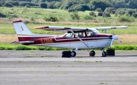 G-CBME @ EGFH - Visiting Cessna Skyhawk. - by Roger Winser