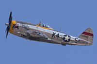 N47DM @ MAN - Fly by over airport.  P-47D Thunderbolt. - by Gerald Howard