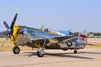 N47DM @ MAN - P-47D Thunderbolt taxing out to RWY 29. - by Gerald Howard
