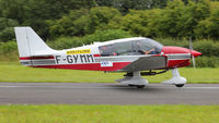 F-GYMM @ EGCW - Stopover at Welshpool now on to Liverpool. - by BRIAN NICHOLAS