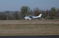 N8793X @ KAUN - Locally-based 1961 Cessna 182D Skylane rolling out after landing @ Auburn Municipal Airport, CA - by Steve Nation