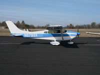 N8793X @ KAUN - Locally-based 1961 Cessna 182D Skylane taxiing to ramp @ Auburn Municipal Airport, CA - by Steve Nation