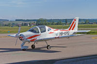 HB-KPG @ LSZG - on the ramp at Grenchen - by sparrow9