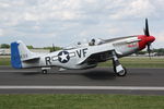 N151CF @ OSH - 1944 North American P-51D Mustang, c/n: 44-84933N - by Timothy Aanerud