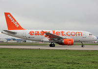 G-EZDF @ LFBO - Taxiing holding point rwy 14L for departure with additional 'Spirit of Easyjet 2014 - James Baron' titles - by Shunn311