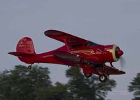 N18575 @ KOSH - Beech D17 landing at Airventure 2017. - by Eric Olsen