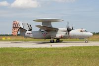 2 @ LFRJ - Grumman E-2C Hawkeye, Taxiing to flight line, Landivisiau Naval Air Base (LFRJ) Tiger Meet 2017 - by Yves-Q