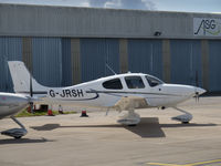 G-JRSH @ EGJB - Parked by the ASG hangar, Guernsey - by alanh